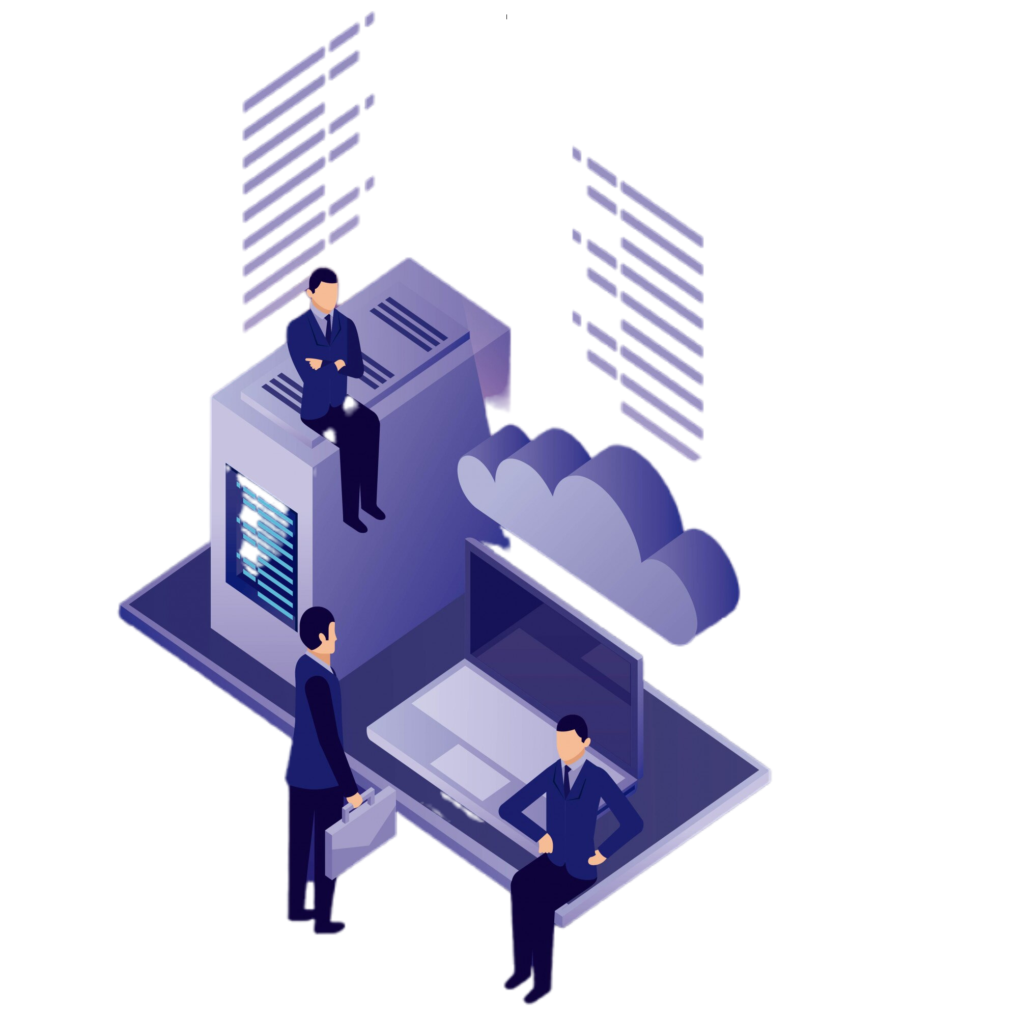 Ilustración desarrollo software a medida - Dynnamo